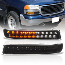 Load image into Gallery viewer, Gmc Sierra 99-06 LED Bumper Light Clear Lens Black Housing
