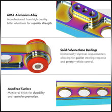 Load image into Gallery viewer, Acura Integra 1994-2001 / Honda Civic 1988-1995 / CRX 1988-1991 / Del Sol 1993-1997 Rear Lower Control Arms Neo Chrome with Red Bushings