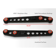 Load image into Gallery viewer, Honda Civic 1996-2000 Rear Lower Control Arms Black with Red Bushings