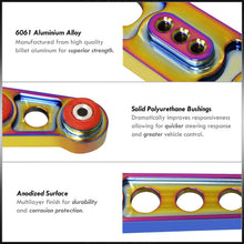Load image into Gallery viewer, Honda Civic 1996-2000 Rear Lower Control Arms Neo Chrome with Red Bushings