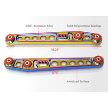 Load image into Gallery viewer, Honda Civic 1996-2000 Rear Lower Control Arms Neo Chrome with Red Bushings