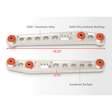 Load image into Gallery viewer, Honda Civic 1996-2000 Rear Lower Control Arms Polished with Red Bushings