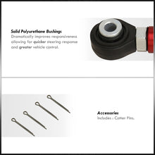 Load image into Gallery viewer, Mitsubishi Lancer EVO VII VIII IX 2003-2007 Rear Lower Adjustable Toe Control Arms Red