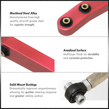 Load image into Gallery viewer, Mitsubishi Lancer EVO VII VIII IX 2003-2007 Rear Lower Adjustable Camber Kit Control Arms Red