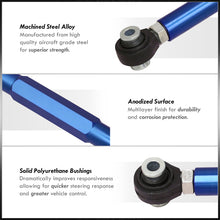Load image into Gallery viewer, Mitsubishi Lancer EVO X 2008-2015 Rear Lower Adjustable Camber Kit Control Arms Blue