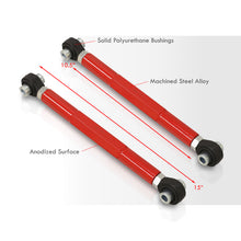 Load image into Gallery viewer, Mitsubishi Lancer EVO X 2008-2015 Rear Lower Adjustable Camber Kit Control Arms Red