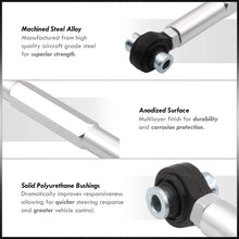 Load image into Gallery viewer, Mitsubishi Lancer EVO X 2008-2015 Rear Lower Adjustable Camber Kit Control Arms Silver
