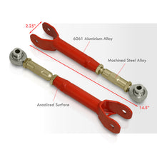 Load image into Gallery viewer, Chevrolet Camaro 2016-2022 Rear Lower Adjustable Trailing Control Arms Red