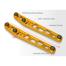 Load image into Gallery viewer, JDM Sport Honda Civic 1996-2000 Rear Lower Control Arms Gold with Black Bushings