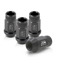 Load image into Gallery viewer, JDM Sport M12 X 1.5 Aluminum Open Lug Nuts Gun Metal (4 Piece)