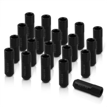 Load image into Gallery viewer, M12 x 1.5 Open Lug Nuts Black (20 Piece)