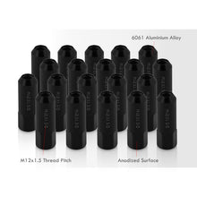 Load image into Gallery viewer, M12 x 1.5 Open Lug Nuts Black (20 Piece)