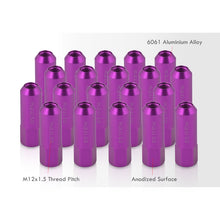 Load image into Gallery viewer, M12 x 1.5 Open Lug Nuts Purple (20 Piece)