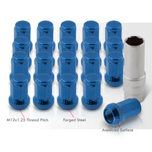 Load image into Gallery viewer, M12 x 1.25 OEM Style Steel Lug Nuts Blue (20 Piece)