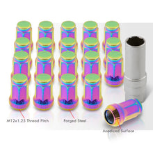 Load image into Gallery viewer, M12 x 1.25 OEM Style Steel Lug Nuts Neo Chrome (20 Piece)