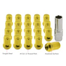 Load image into Gallery viewer, M12 x 1.5 OEM Style Steel Lug Nuts Gold (20 Piece)