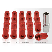Load image into Gallery viewer, M12 x 1.5 OEM Style Steel Lug Nuts Red (20 Piece)