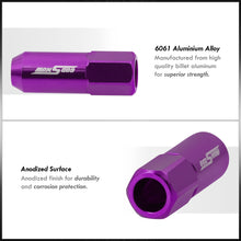 Load image into Gallery viewer, M12 x 1.25 Extended Aluminum Open Lug Nuts Purple (20 Piece)
