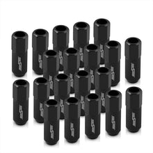 Load image into Gallery viewer, M12 x 1.5 Extended Aluminum Open Lug Nuts Black (20 Piece)