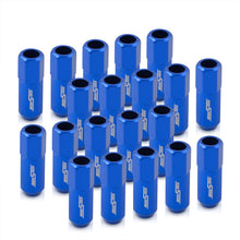 Load image into Gallery viewer, M12 x 1.5 Extended Aluminum Open Lug Nuts Blue (20 Piece)