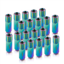 Load image into Gallery viewer, M12 x 1.5 Extended Aluminum Open Lug Nuts Neo Chrome (20 Piece)