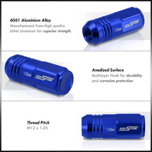 Load image into Gallery viewer, M12 x 1.25 Aluminum Closed Lug Nuts Blue (20 Piece)