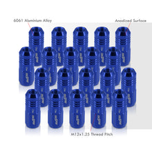 Load image into Gallery viewer, M12 x 1.25 Aluminum Closed Lug Nuts Blue (20 Piece)