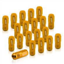 Load image into Gallery viewer, M12 x 1.25 Aluminum Closed Lug Nuts Gold (20 Piece)