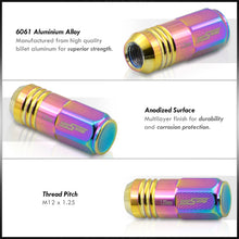 Load image into Gallery viewer, M12 x 1.25 Aluminum Closed Lug Nuts Neo Chrome (20 Piece)