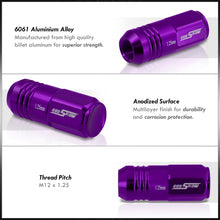 Load image into Gallery viewer, M12 x 1.25 Aluminum Closed Lug Nuts Purple (20 Piece)