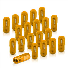 Load image into Gallery viewer, M12 x 1.5 Aluminum Closed Lug Nuts Gold (20 Piece)