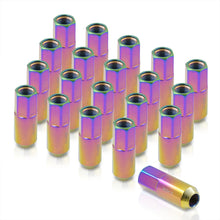 Load image into Gallery viewer, M12 x 1.5 Heavy Duty Steel Extended Open Lug Nuts Neo Chrome (20 Piece)