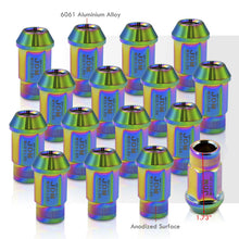 Load image into Gallery viewer, JDM Sport M12 X 1.25 Aluminum Open Lug Nuts Multi Color (16 Piece)