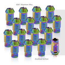 Load image into Gallery viewer, JDM Sport M12 X 1.5 Aluminum Open Lug Nuts Multi Color (16 Piece)