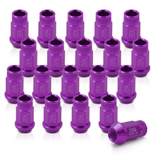 Load image into Gallery viewer, JDM Sport M12 X 1.25 Aluminum Open Lug Nuts Purple (20 Piece)
