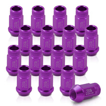 Load image into Gallery viewer, JDM Sport M12 X 1.25 Aluminum Open Lug Nuts Purple (16 Piece)
