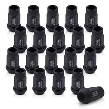 Load image into Gallery viewer, JDM Sport M12 X 1.25 Aluminum Open Lug Nuts Matte Black (20 Piece)