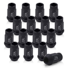 Load image into Gallery viewer, JDM Sport M12 X 1.25 Aluminum Open Lug Nuts Matte Black (16 Piece)