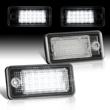 Load image into Gallery viewer, Audi A3 A4 A5 A6 A8 Q7 White SMD LED License Plate Lights Clear Len