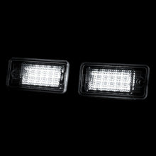 Load image into Gallery viewer, Audi A3 A4 A5 A6 A8 Q7 White SMD LED License Plate Lights Clear Len