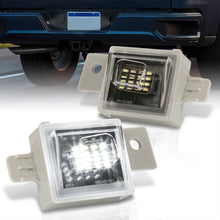 Load image into Gallery viewer, Chevrolet Silverado 2014-2023 / Chevrolet Colorado 2015-2022 / GMC Sierra 2014-2023 / GMC Canyon 2015-2022 White SMD LED License Plate Lights Clear Len
