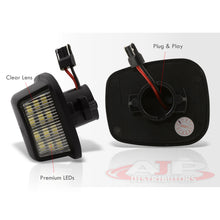 Load image into Gallery viewer, Chevrolet C/K Series 1988-2000 / Suburban Tahoe 1992-2000 / Blazer 1992-1994 / S10 1994-2002 / Cadillac Escalade 1999-2000 / GMC C/K 1988-2000 / Yukon 1992-2000 / Sonoma 1992-2002 White SMD LED License Plate Lights Clear Len