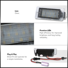 Load image into Gallery viewer, Buick / Chevrolet / Cadillac / GMC / Opel / Pontiac White SMD LED License Plate Lights Clear Len