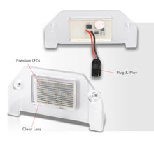 Load image into Gallery viewer, Dodge Dart 2013-2016 / Challenger 2008 - 2014 / Avenger 2008 -2014 / Charger 2006-2014 / Magnum 2005-2008 White SMD LED License Plate Lights Clear Len