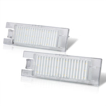 Load image into Gallery viewer, Cadillac XTS 2018-2019 / Chevrolet Camaro 2014-2023 / Malibu 2013-2016 / Volt 2011-2019 White SMD LED License Plate Lights Clear Len