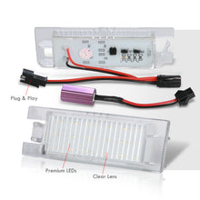 Load image into Gallery viewer, Cadillac XTS 2018-2019 / Chevrolet Camaro 2014-2023 / Malibu 2013-2016 / Volt 2011-2019 White SMD LED License Plate Lights Clear Len
