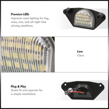 Load image into Gallery viewer, Chevrolet GMC C/K 1988-1999 / Corvette 1984-2013 White SMD LED License Plate Lights Clear Len