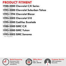 Load image into Gallery viewer, Chevrolet C/K Series 1988-2000 / Suburban Tahoe 1992-2000 / Blazer 1992-1994 / S10 1994-2002 / Cadillac Escalade 1999-2000 / GMC C/K 1988-2000 / Yukon 1992-2000 / Sonoma 1992-2002 White & Red Bar SMD LED License Plate Lights Clear Len