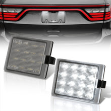 Load image into Gallery viewer, Dodge Durango 2014-2022 White SMD LED License Plate Lights Clear Len