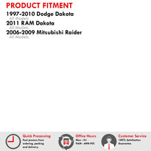 Load image into Gallery viewer, Dodge Dakota 1997-2010 / RAM Dakota 2011 / Mitsubishi Raider 2006-2009 White & Red Bar SMD LED License Plate Lights Clear Len